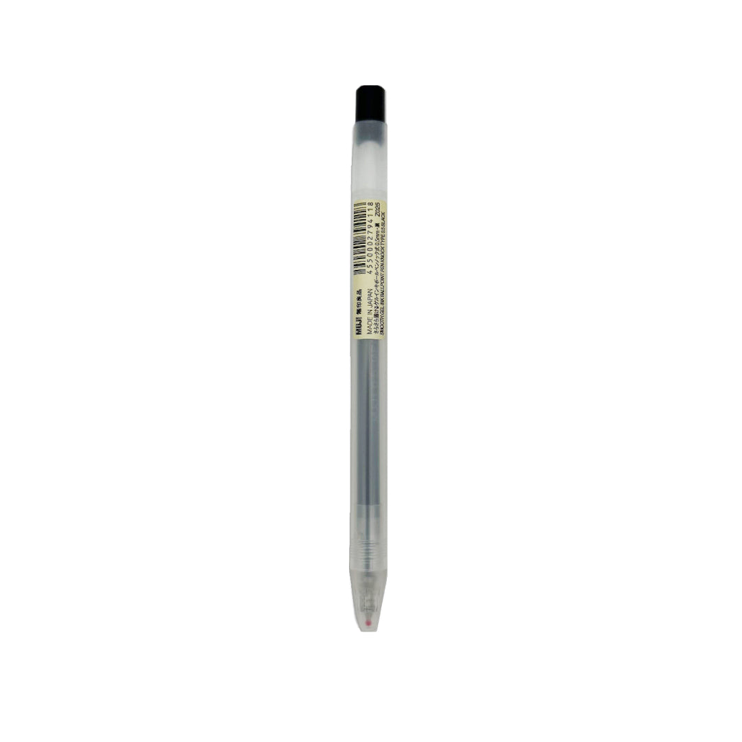 MUJI - Gel Ink Ballpoint Pen - Knock Type - Black – The Manuscripts